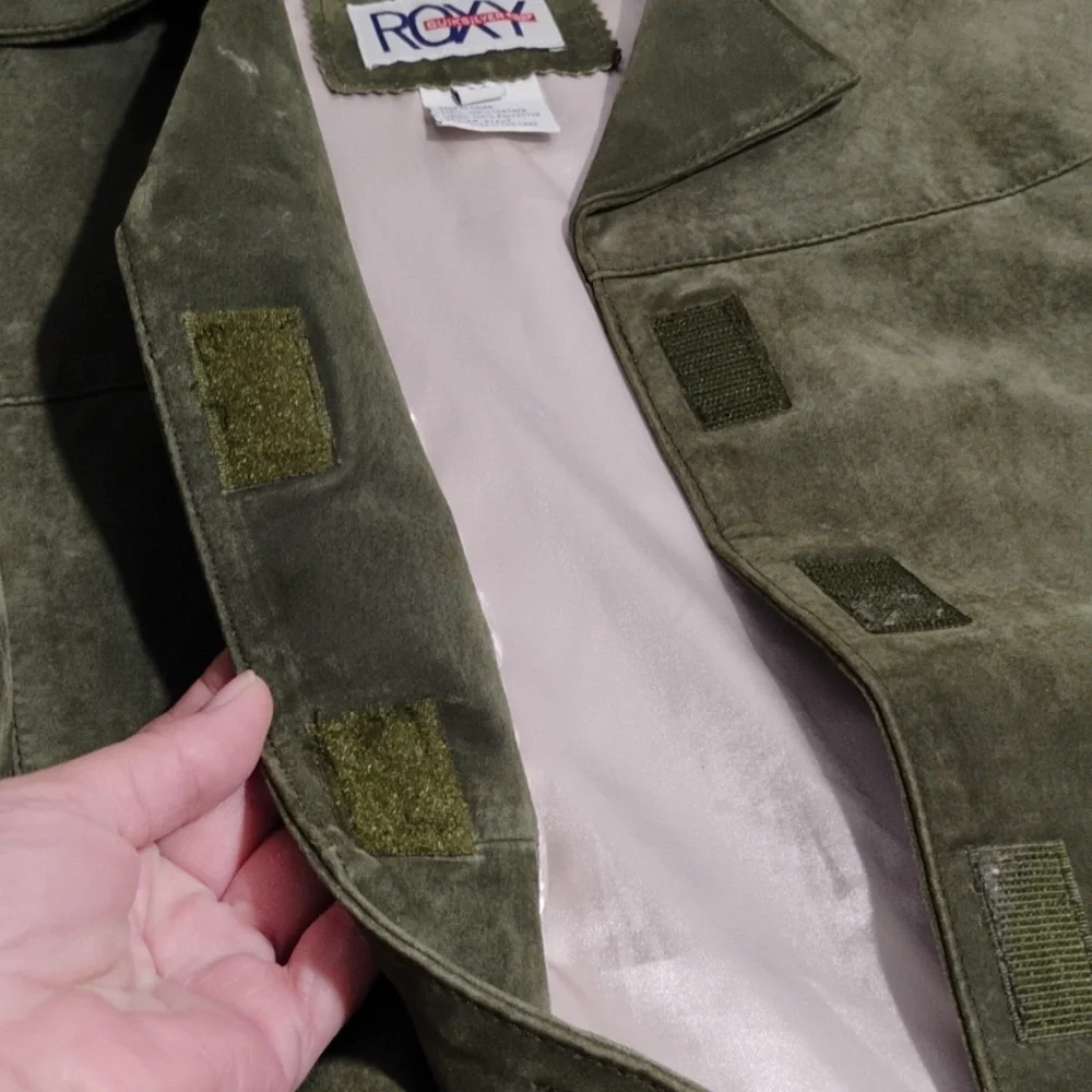 SALE! Quicksilver ROXY Genuine Leather Women's Jacket Sz.M - Picture 11 of 12